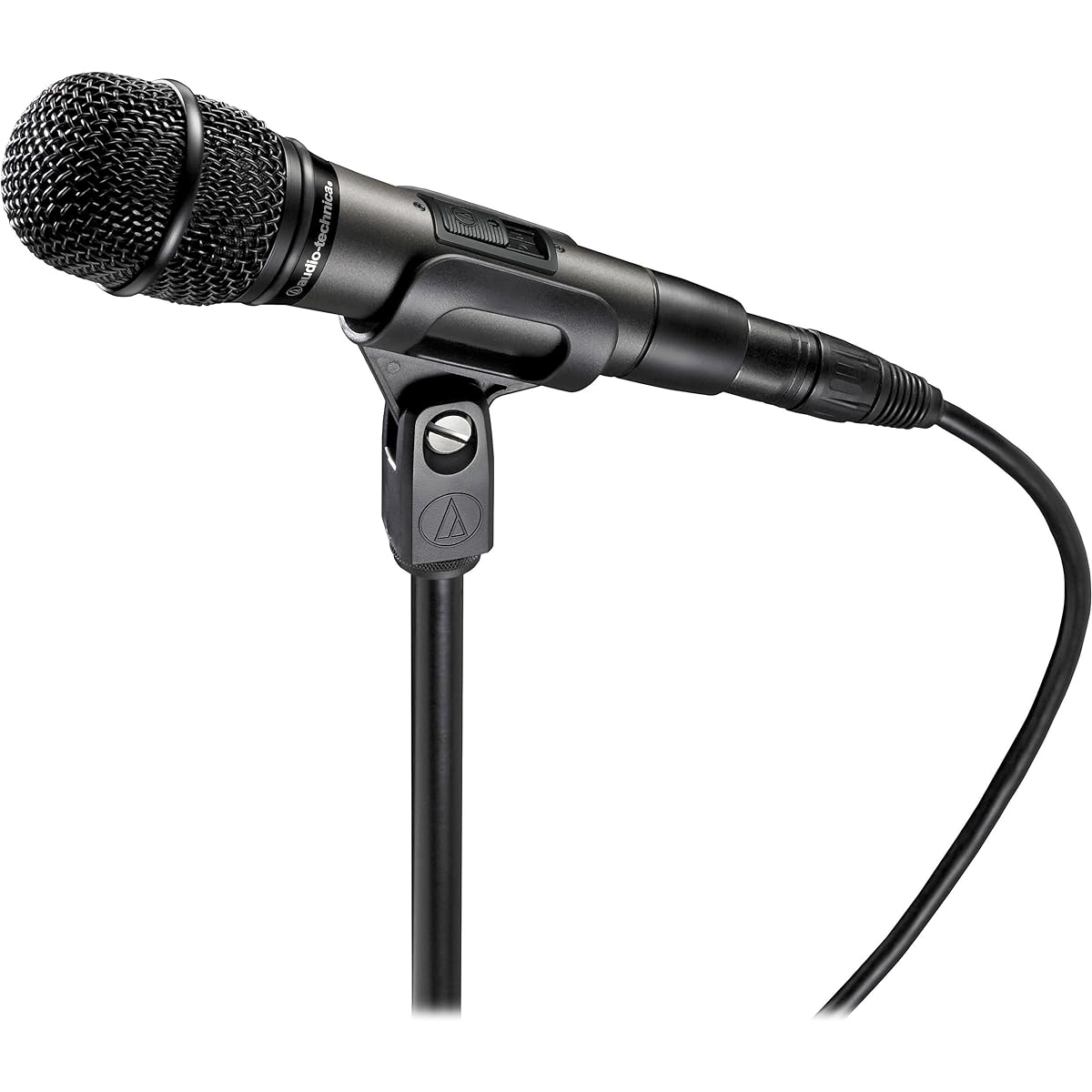 Audio-Technica Hypercardioid Dynamic Microphone Hypercardioid Dynamic Handheld Microphone Switch (ATM610A/S) Black