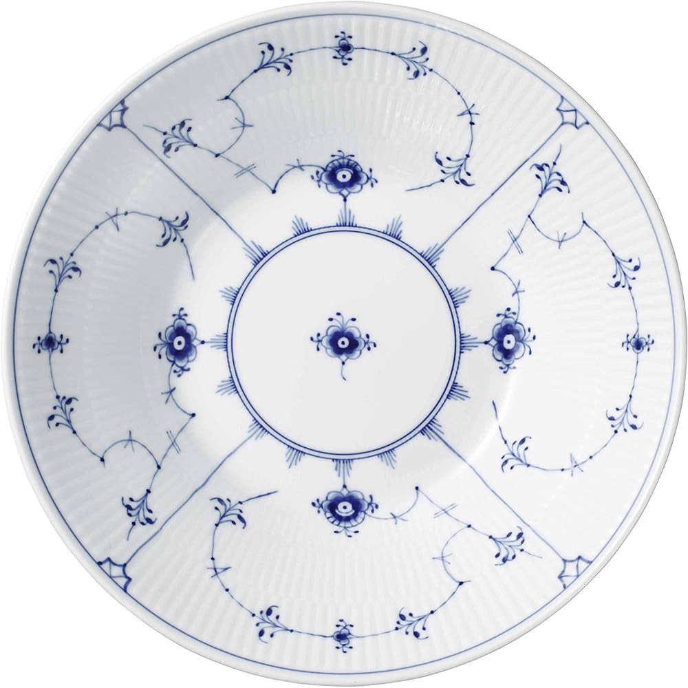 [Regular Imported Product] Royal Copenhagen Blue Fluted Plain Pasta Plate 24cm 1016769