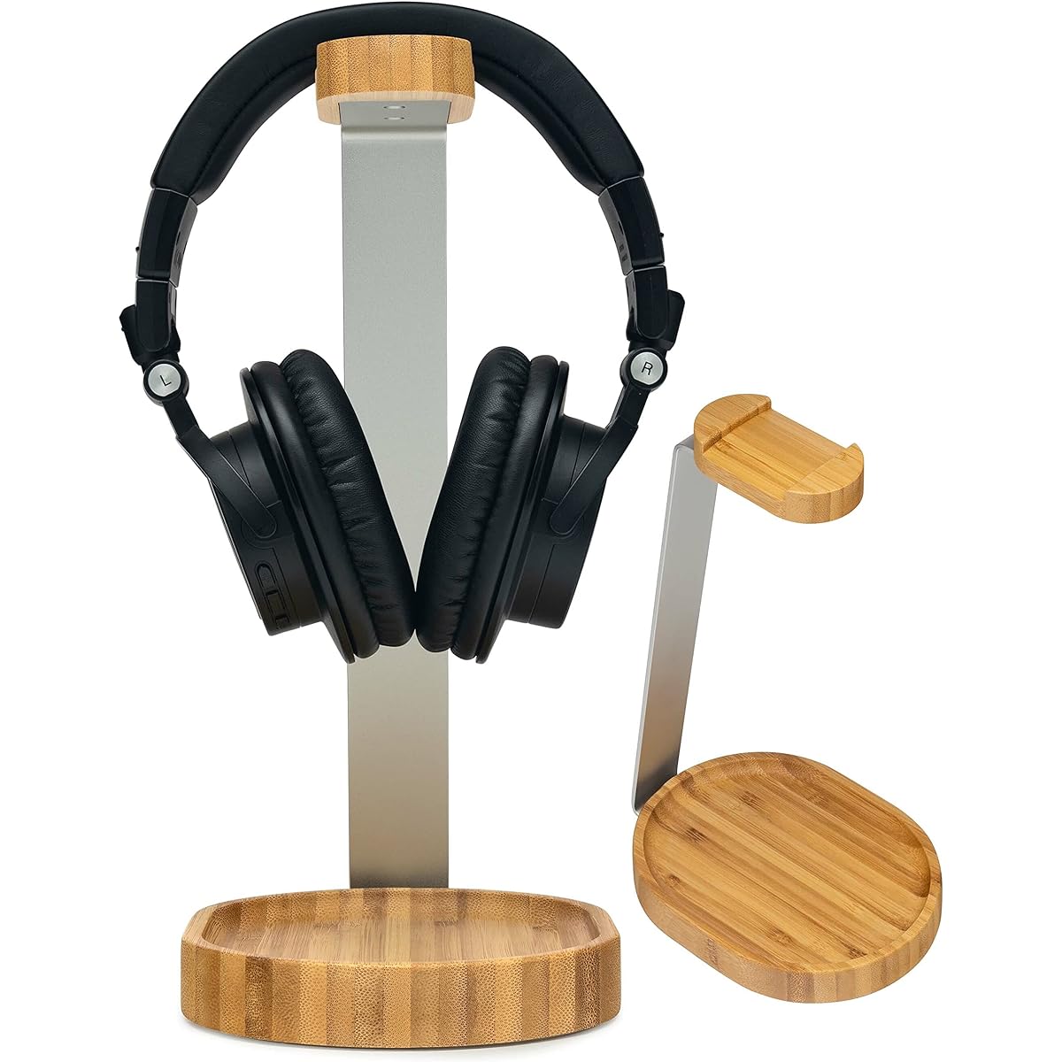 Knox Gear Wooden Headphone Stand (Bamboo Brown)