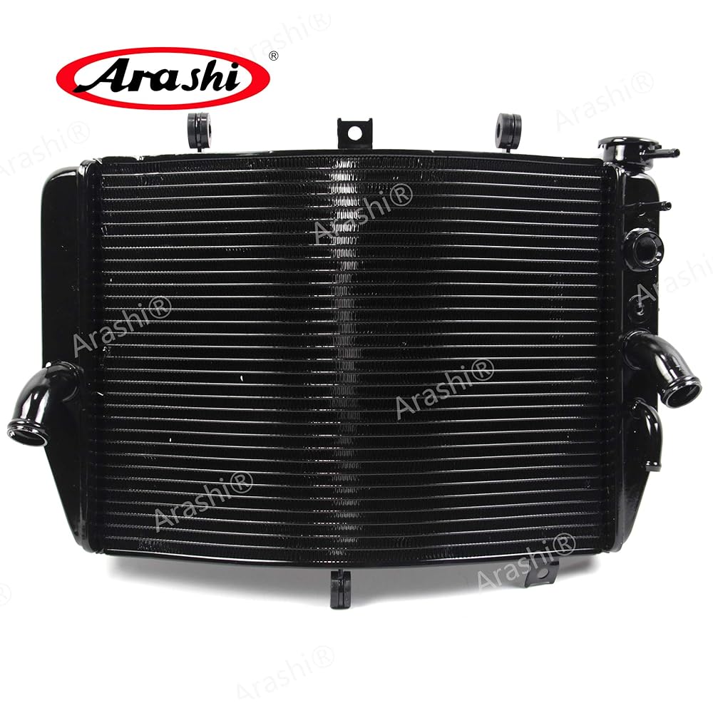 Arashi Radiator Cooling Cooler Compatible Suzuki GSXR600 GSXR750 GSX-R600 GSX-R750 GSXR 600 750 2004 2005 Motorcycle Replacement Accessories Black