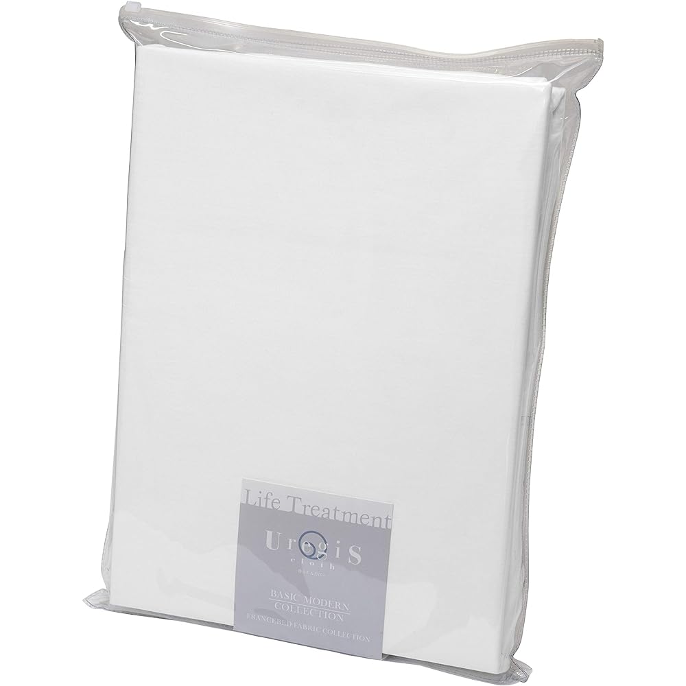 [Genuine France Bed product] Fitted sheet, single size (97 x 195 cm), olive color "UR (Arges Cross) basic mattress cover" compatible with mattress thickness 30 cm, 100% cotton, made in Japan 036677120