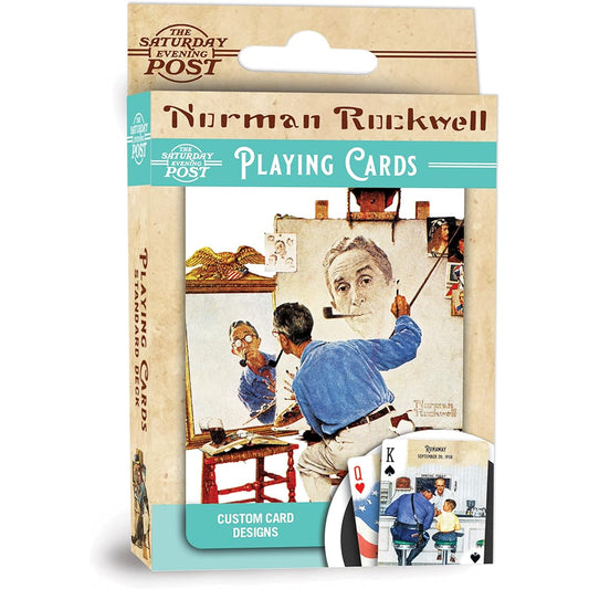 MasterPieces Family Games Norman Rockwell Playing Cards - Officially Licensed Playing Card Deck for Adults Kids Family
