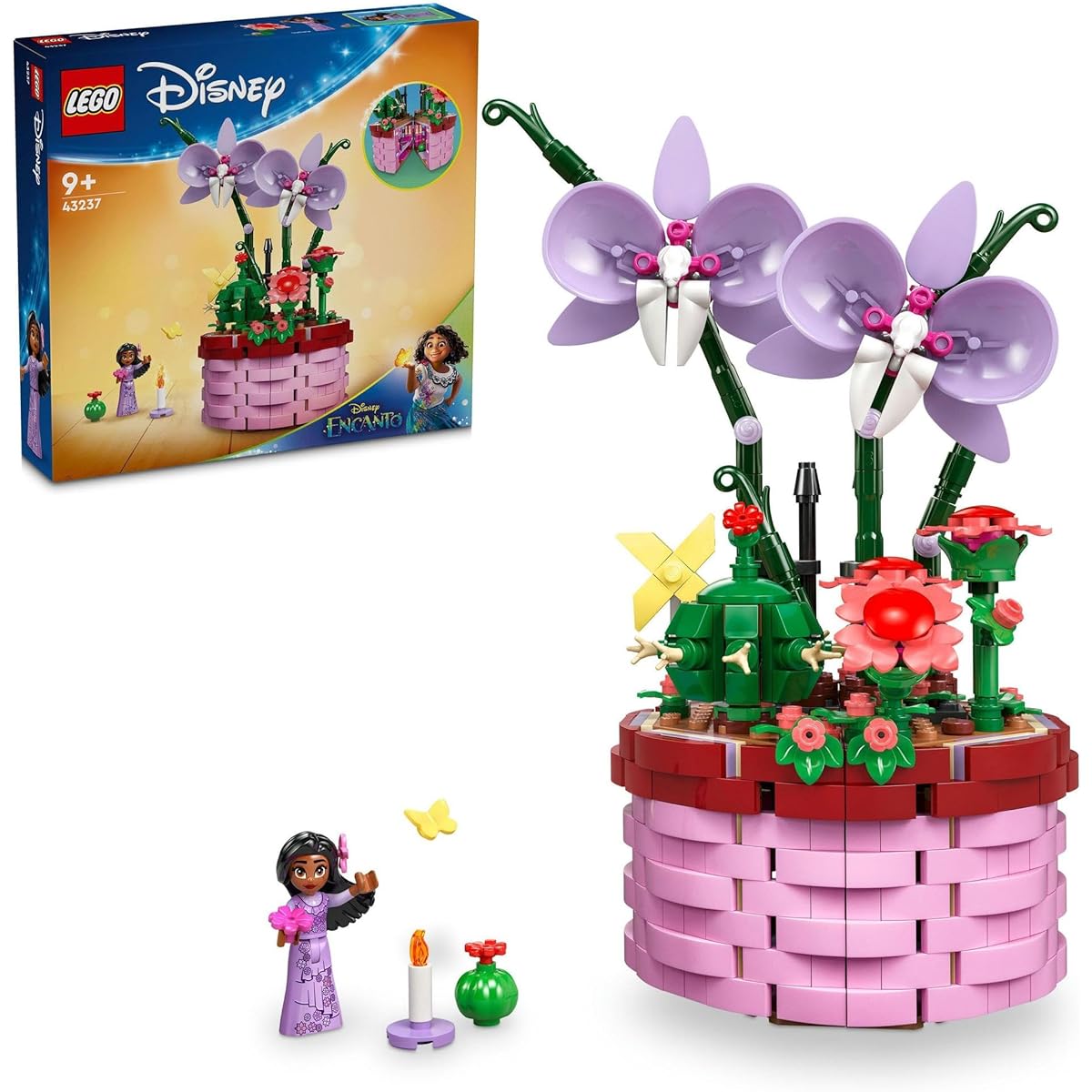 LEGO Disney Princess Isabella's Flower Pot, Toy, Present, Block, Girl, Boy, Child, Age 8, 9, 10, 11, Elementary School Student, Mirabelle, Flower, Bouquet, Flower, 43237