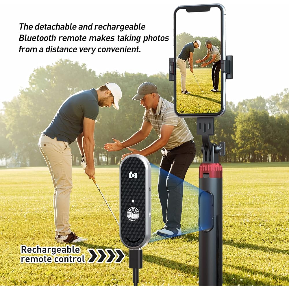 EUG-PRODUCTS Golf Practice Equipment, Swing Photography Equipment, Smartphone Stand, Golf Training Equipment, Photography Practice Swing Holder, Selfie Putting Training Aid, Compatible with Alignment Stick, Indoor Golf Form Correction, Smartphone Video C