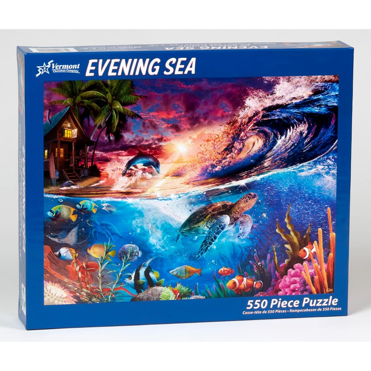 Vermont Christmas Company Evening Sea Jigsaw Puzzle 550 Piece