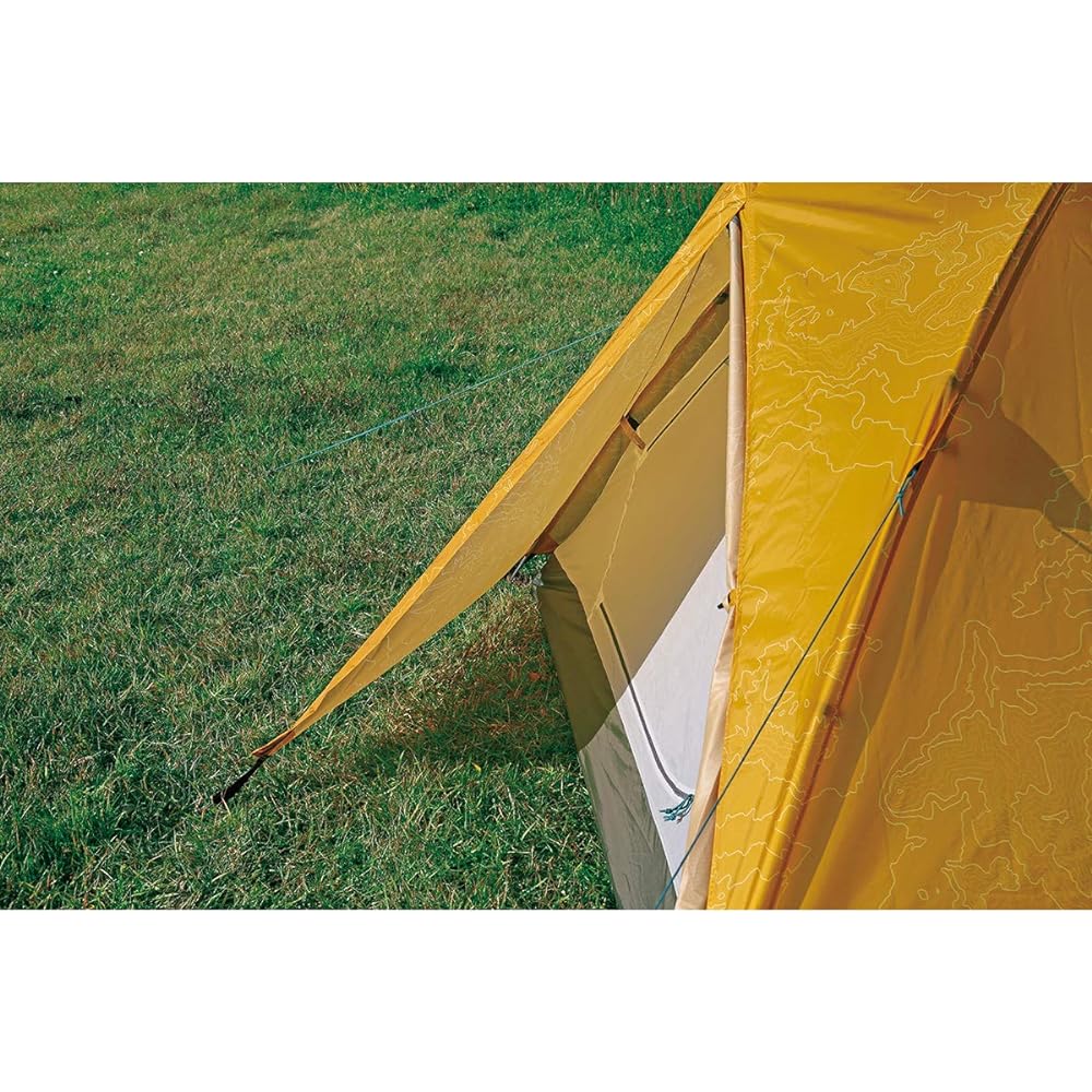 [Captain Stag] Campout Aluminum Dome Tent 3UV Old Yellow UA-0054