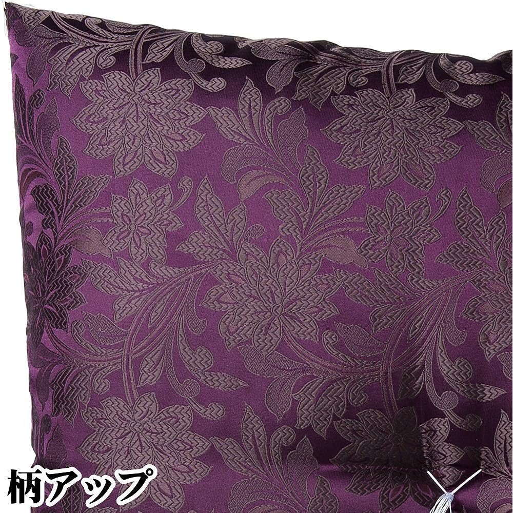 Buddhist Altar Shop Takita Shoten Gozen Zabuton (Butsuzen Zabuton) Wisteria Flowers Memorial Service Buddhist Altar Buddhist Ceremony Obon Temple Gold Brocade Zabuton Obon Supplies