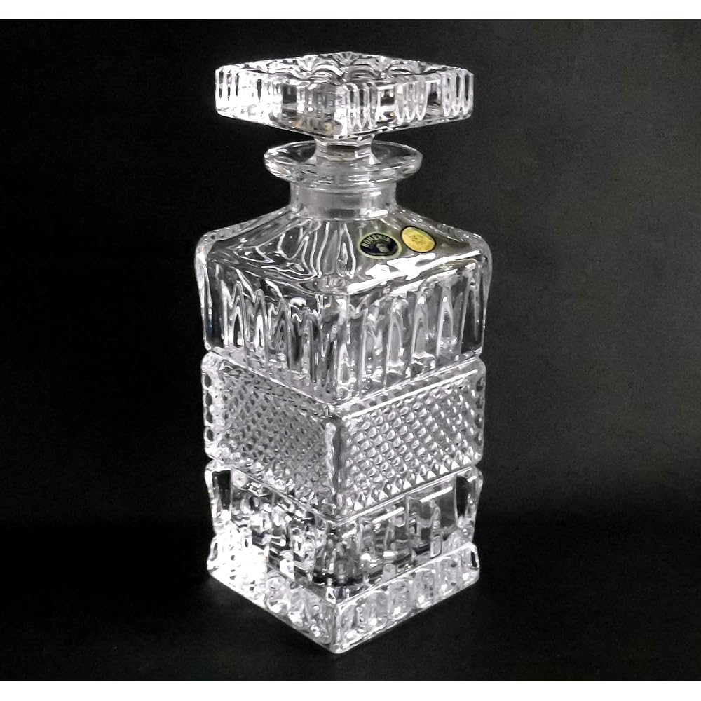 Bohemian glass crystal decanter "Brittany"
