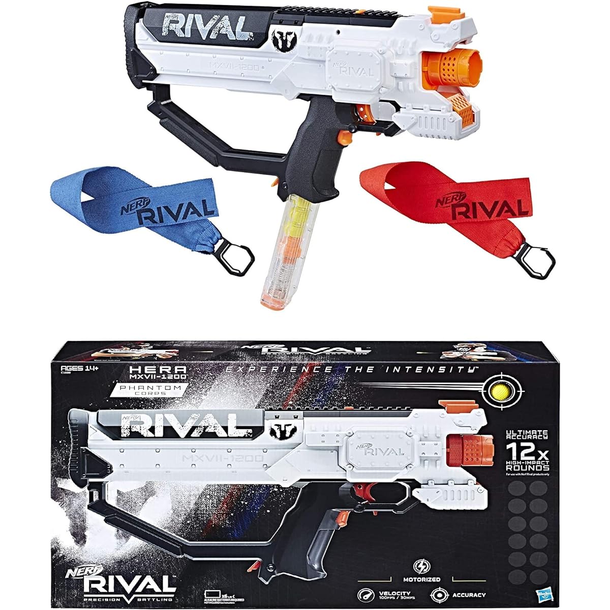 Nerf Rival Hera MXVII 1200 White Combat Blaster
