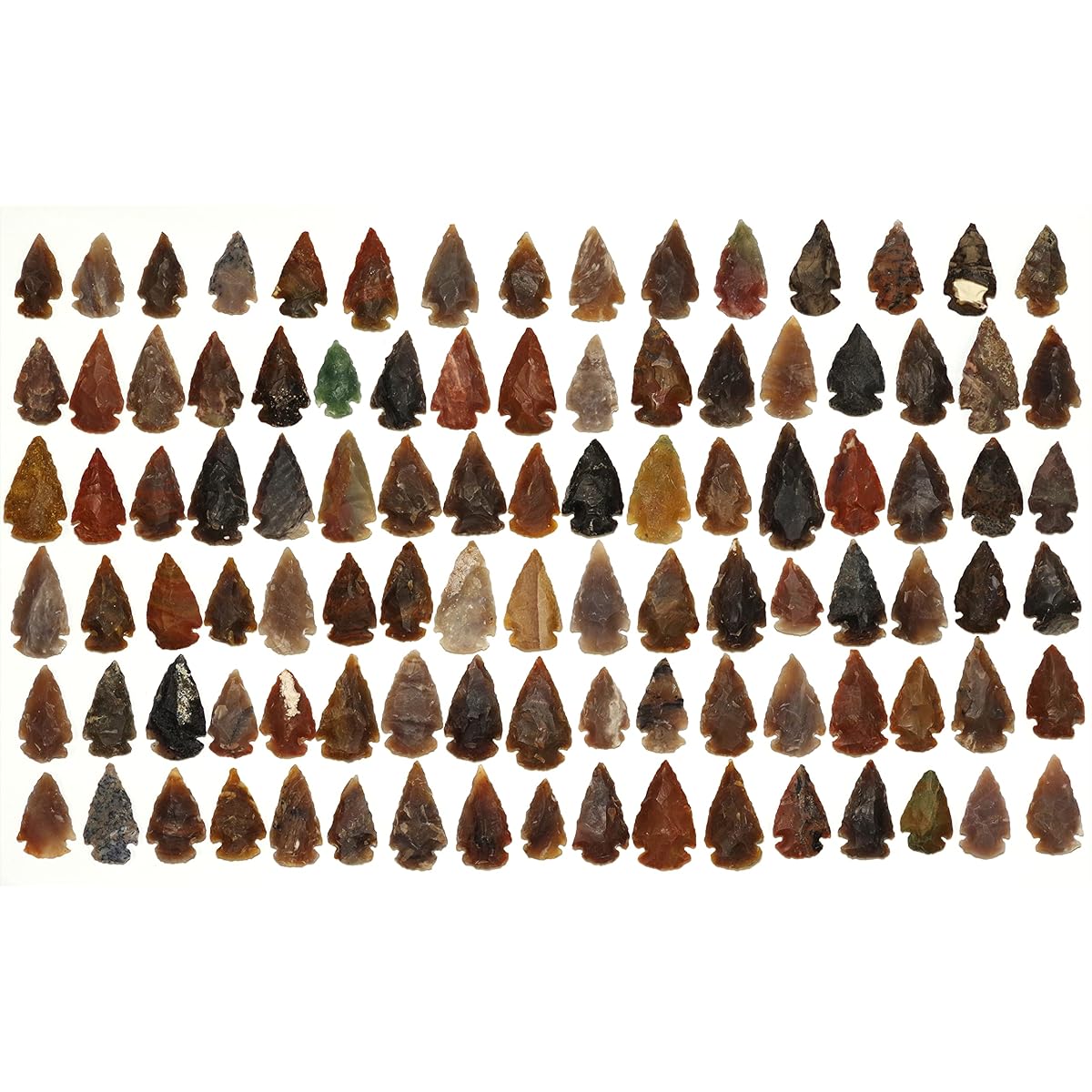 [N2 stone Natural] Chalcedony arrowhead (stone tool/chalcedony arrowhead) | (Set of 100 [approx. 25-40mm])