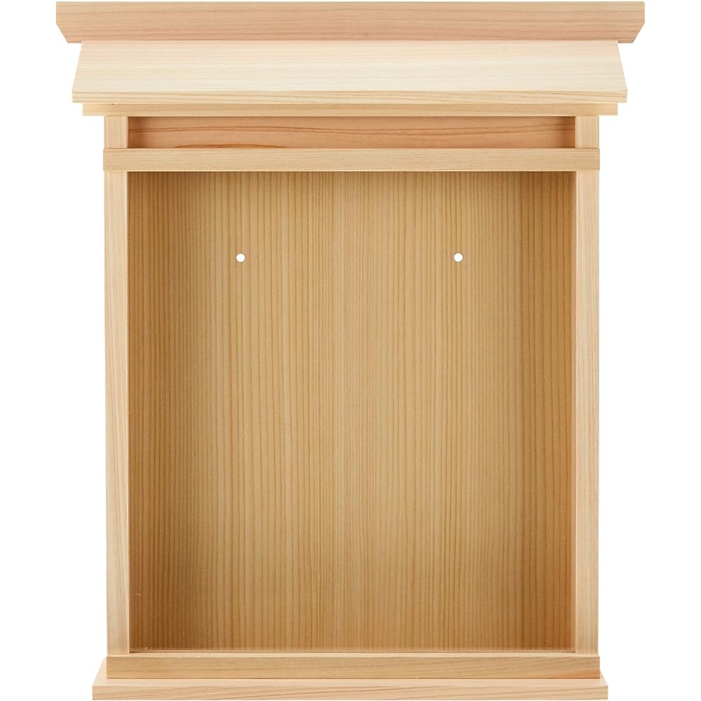 Shinto Altar Village Simple Shinto Altar Hanging Shinto Altar Sansha Natural 37.5 x 32 x 6 cm