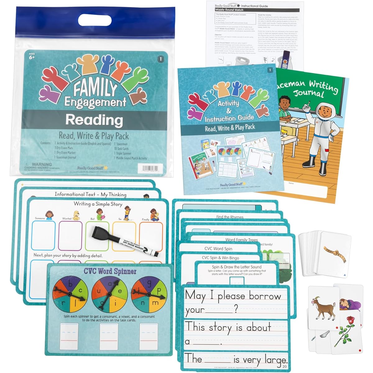 Really Good Stuff Family Engagement Reading Reading Writing Play Pack 1st Grade