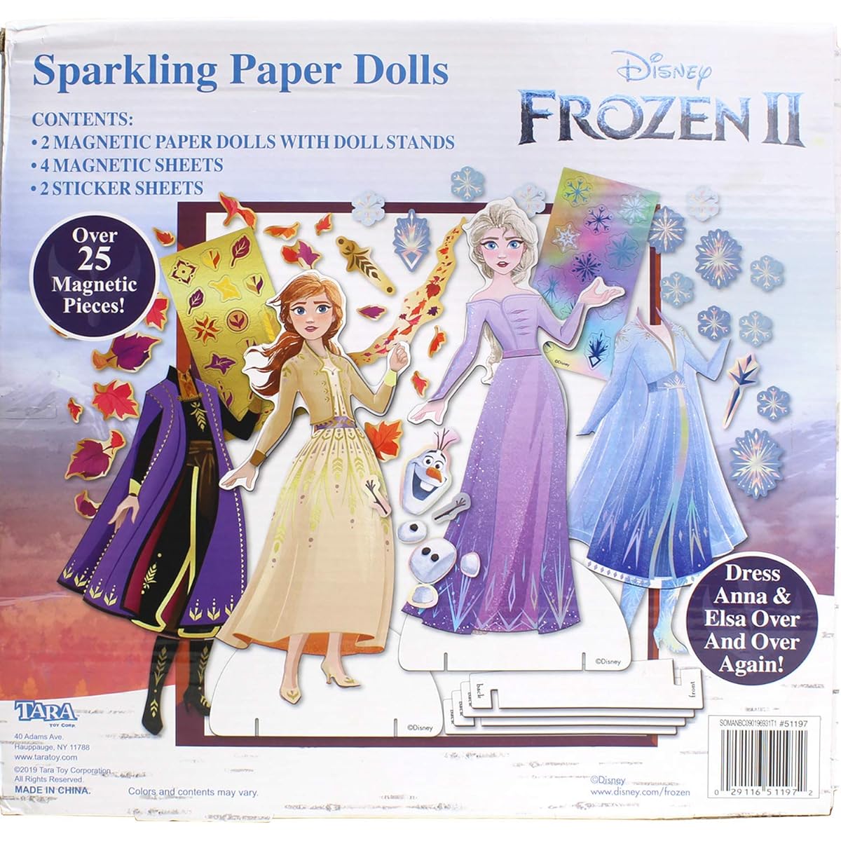 Frozen Toy Dress Up Magnet Doll