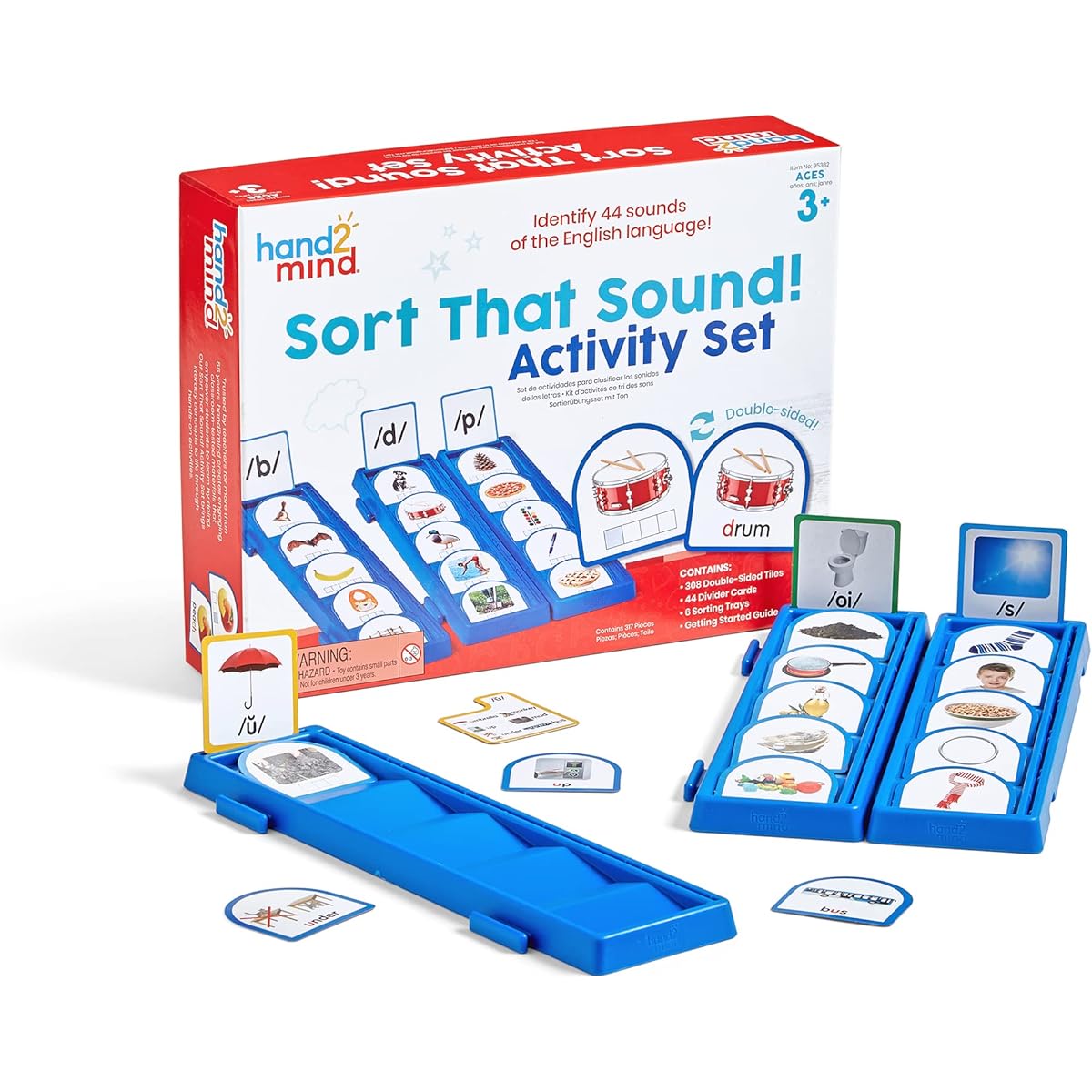 hand2mind Sort That Sound! Activity Set, Note Recognition, ESL Materials, Science of Reading Operations, Kindergarten Letter Sounds, Speech Therapy Tools, Phonics Flash Cards
