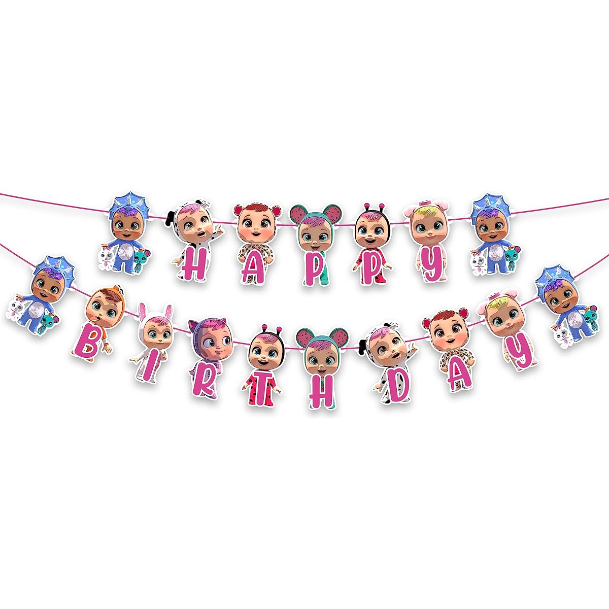 Seyal® Cry Babes Happy Birthday Banner