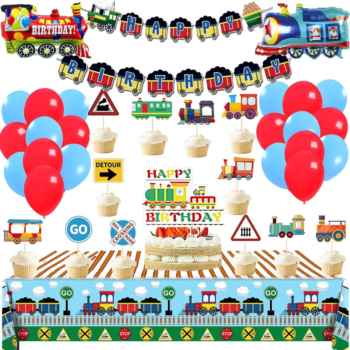 Train Birthday Party Supplies Train Party Decorations Train Birthday Decorations | Train Party Supplies