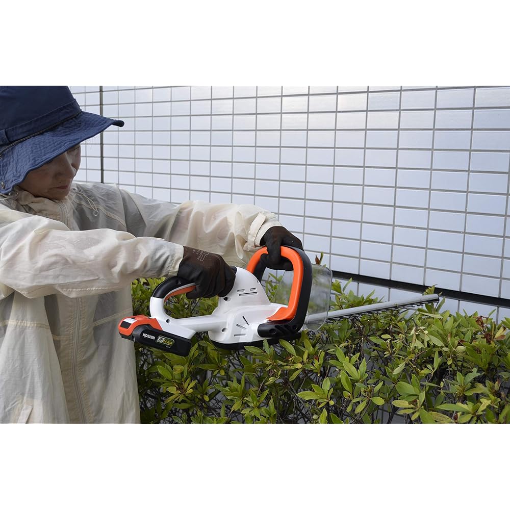 KOSHIN 18V 2.0Ah Rechargeable Hedge Trimmer SHT-1820 with Battery and Charger Cordless Pruning Around the House Easy Simple Quiet Common Battery