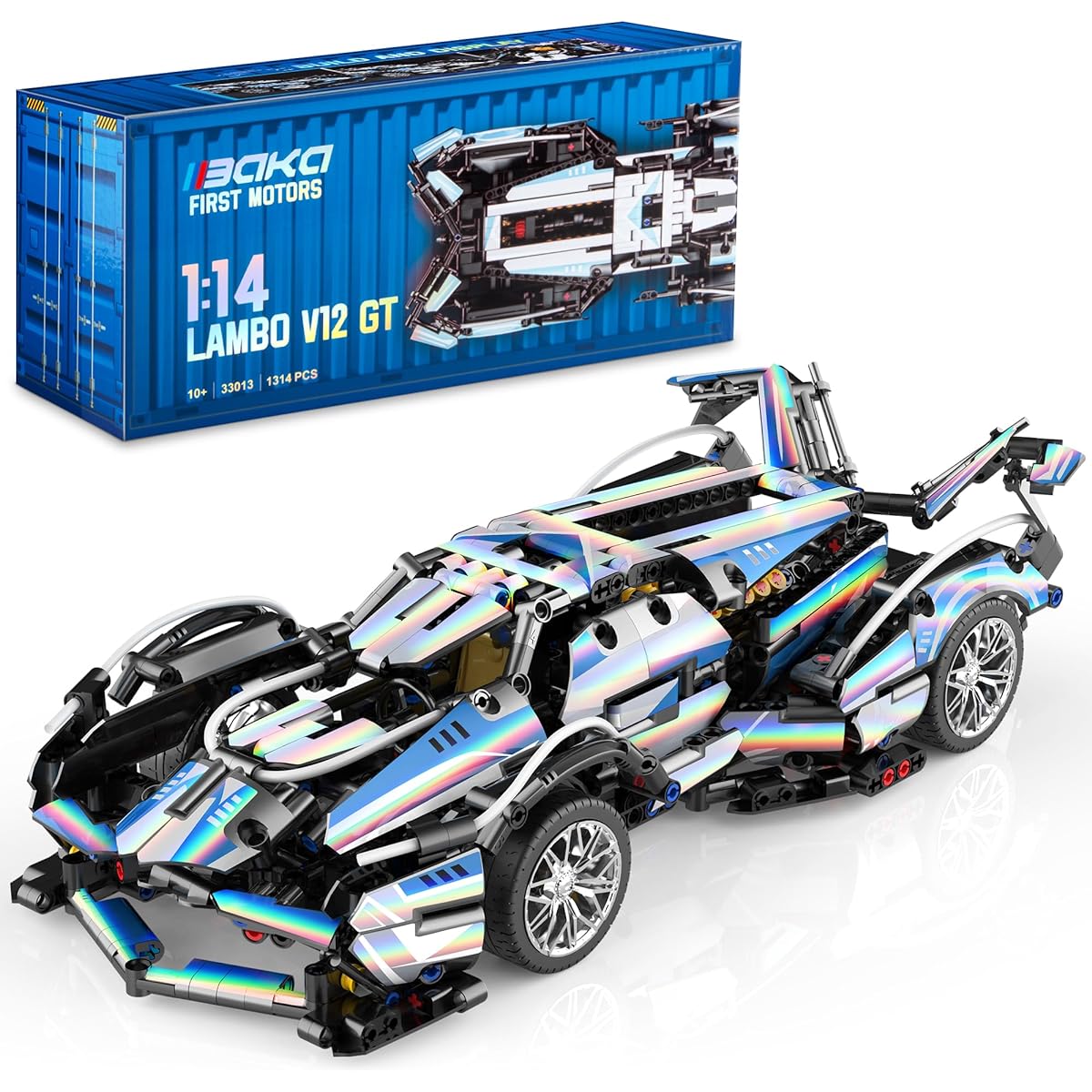 Car Building Blocks Set - Technic Speed Champion Racing Car Collectible Sports Car Kit for Adults & Boys