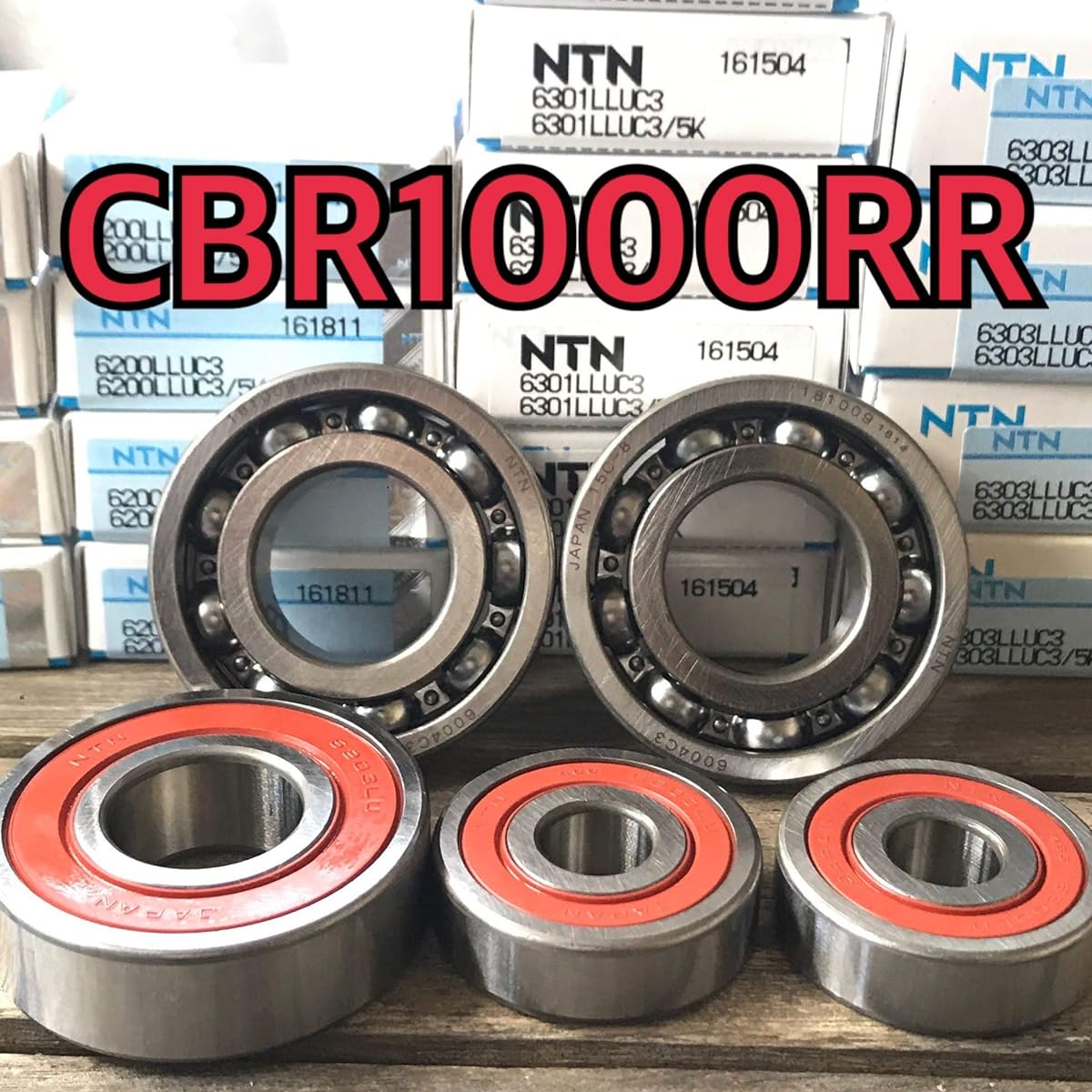Made in Japan High Durability Front and Rear Wheel Bearings CBR1000RR SC57 Total of 6