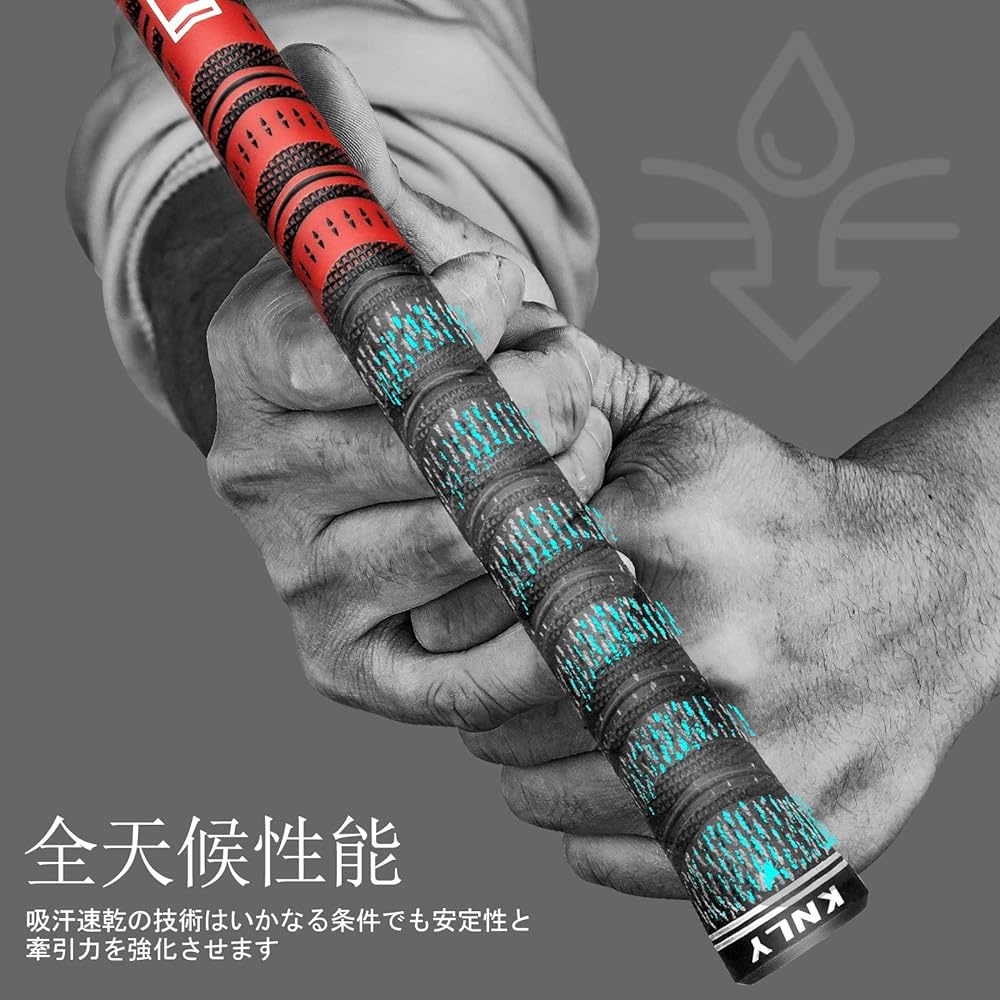 KNLY Mate Golf Clips 13 Set is a multi-weather standard/medium mixed golf club grip with 5 colors to choose from
