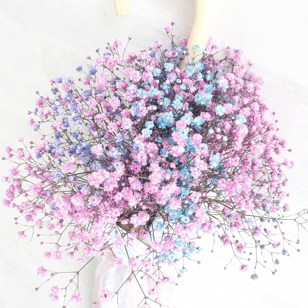 Umbrella Bouquet Gypsophila ribbon pattern
