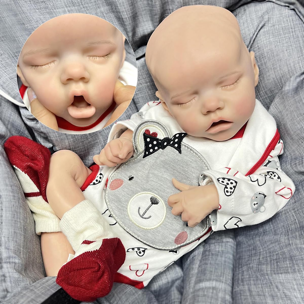 OtardDolls Reborn Baby Doll Girl - 18 Inch Full Silicone Newborn Doll Lifelike Washable Baby Doll Real Life Baby Doll Lifelike Soft Body Baby Kids Gift Box