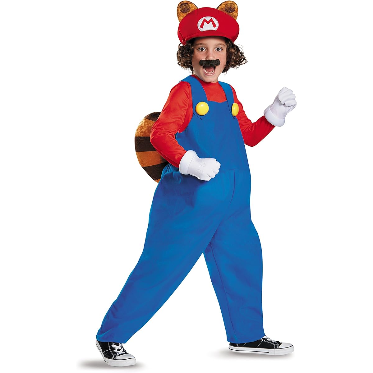 Cosplay costumes for kids, popular for boys, Tanooki Mario costume, Super Mario costume, international version [size L]