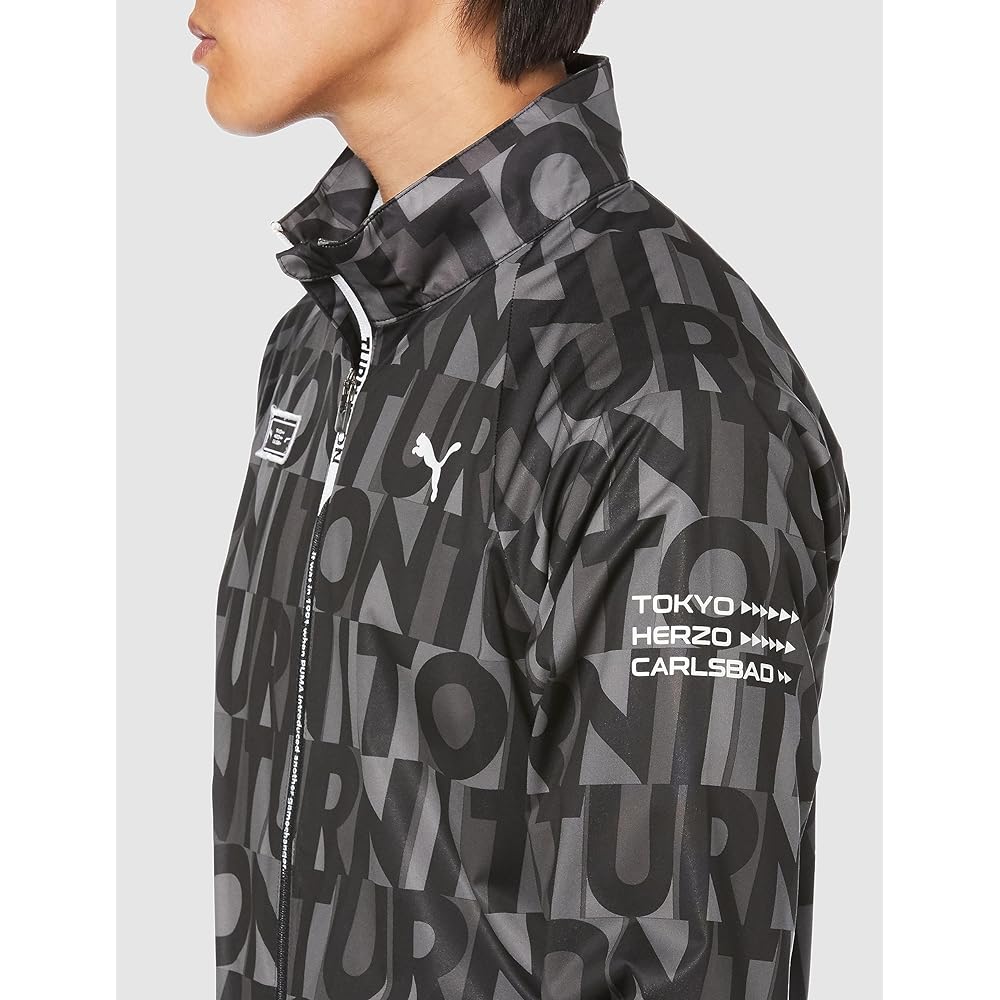 [PUMA] Men's Blouson Golf Hyper Stretch Print FZ Stand Collar Blouson 624901