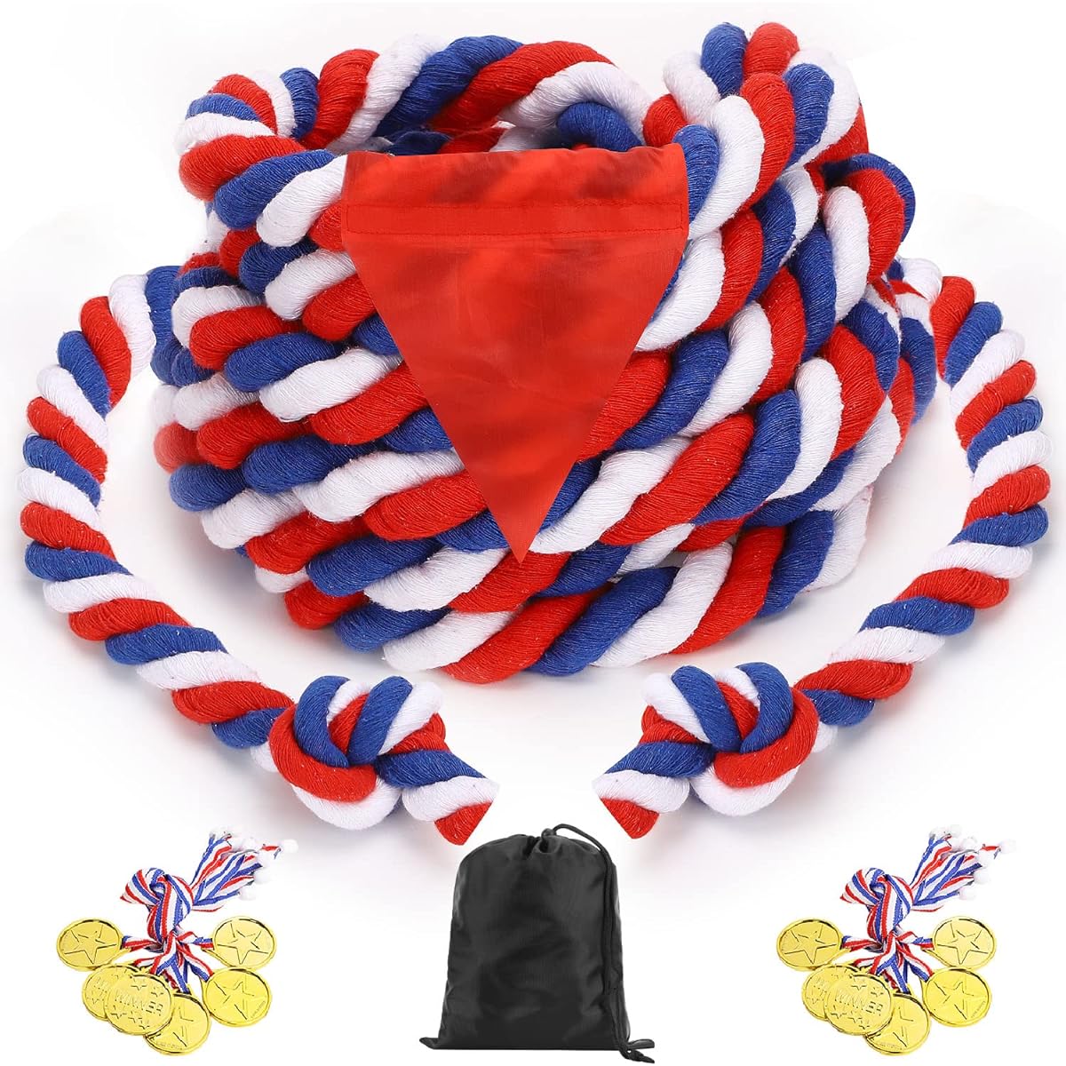 Outdoor Games for Kids and Adults 20ft Tug of War Rope Outdoor Team Building Activities Summer Backyard Lawn Yard Games Carnival Games Family Reunion Birthday Party Camping Picnic Outdoor Games