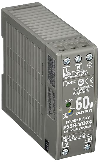 IDEC switching power supply PS5R-V type 240W/24V DIN rail mounting AC100~240V PS5R-VG24