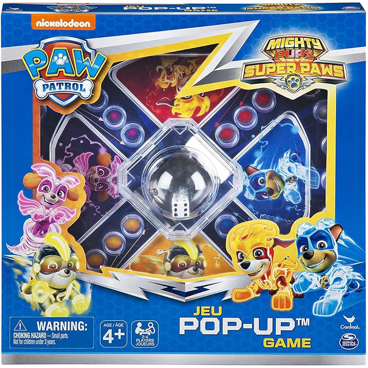 Cardinal Paw Patrol Pop Up Game for Kids Mighty Super Paws Puppy Trouble