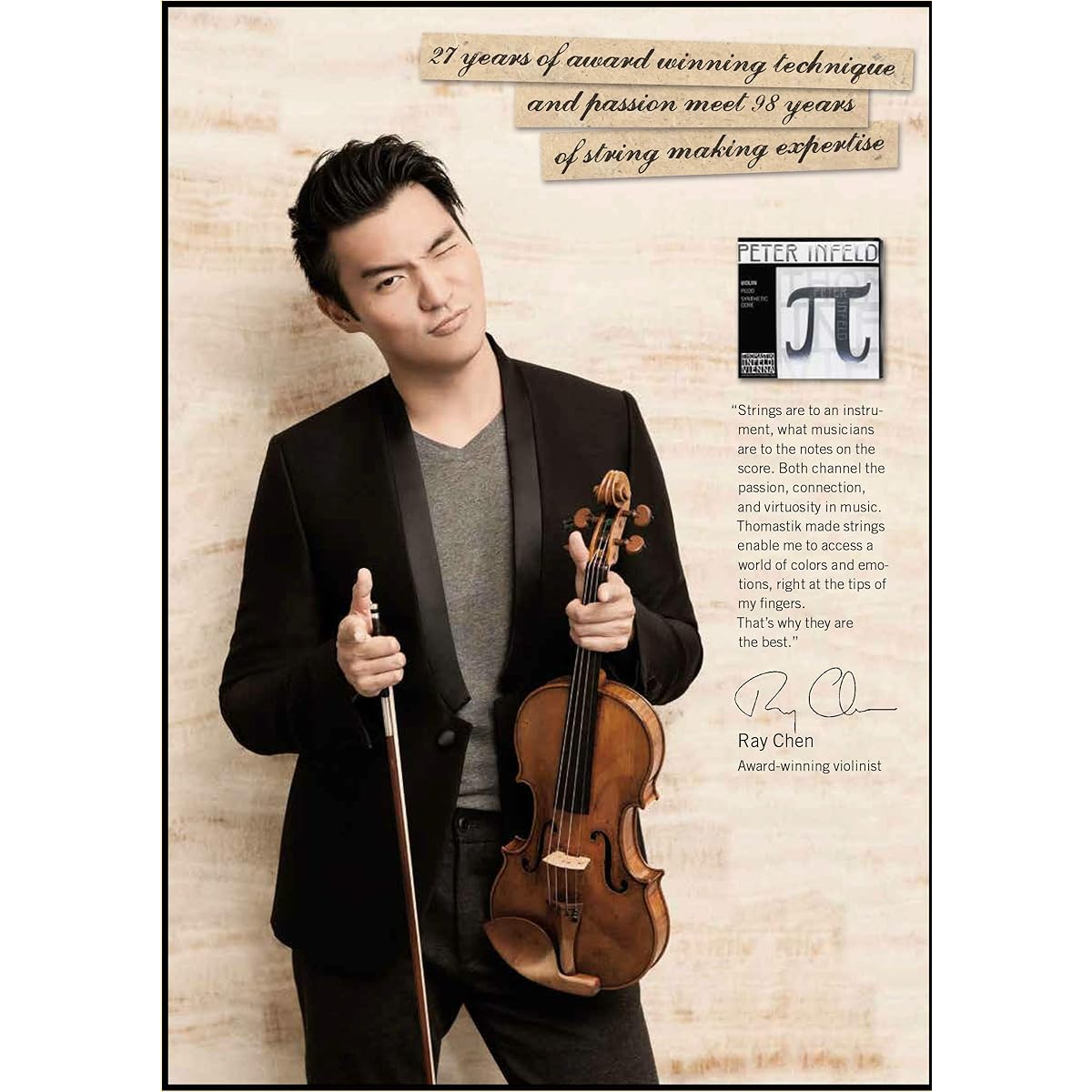 Peter Infeld Viola strings A line D line G line C line 4 types set 4/4 PI200