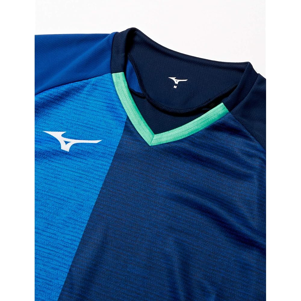 [Mizuno] Table Tennis Wear, Game Shirt, Short Sleeve, Easy to Move, Sweat Absorbent, Quick Drying, Standard JTTA Approved 82JA0011
