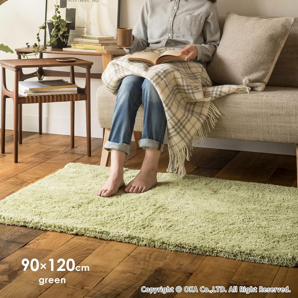 OKA Good Drying D Nature Bath Mat Approx. 90cm x 120cm Dark Gray (Quick Drying Washable Foot Wiping Mat Plain Stylish Bath)