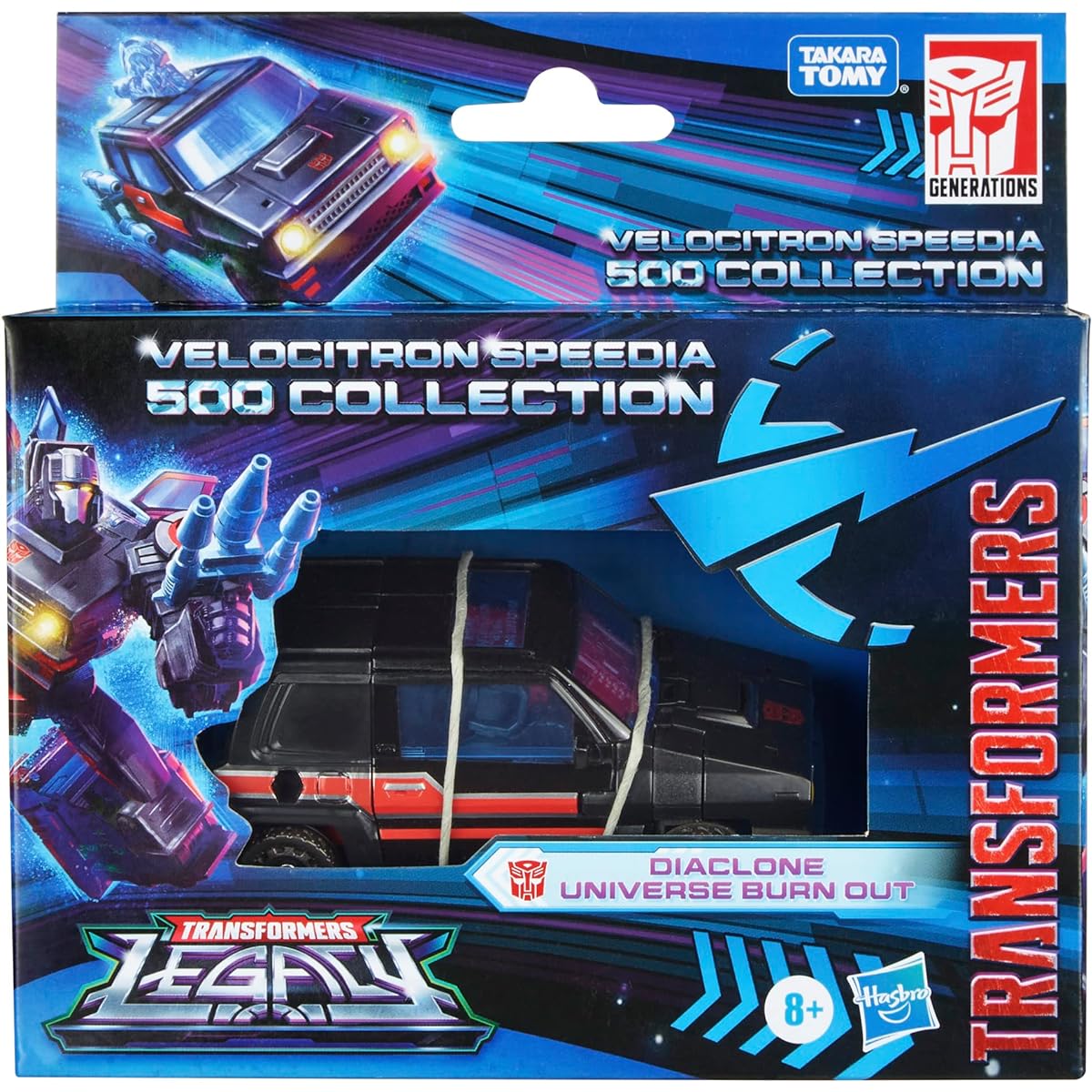 Transformers Legacy Velocitron 5-inch Action Figure Deluxe Class Exclusive Burnout