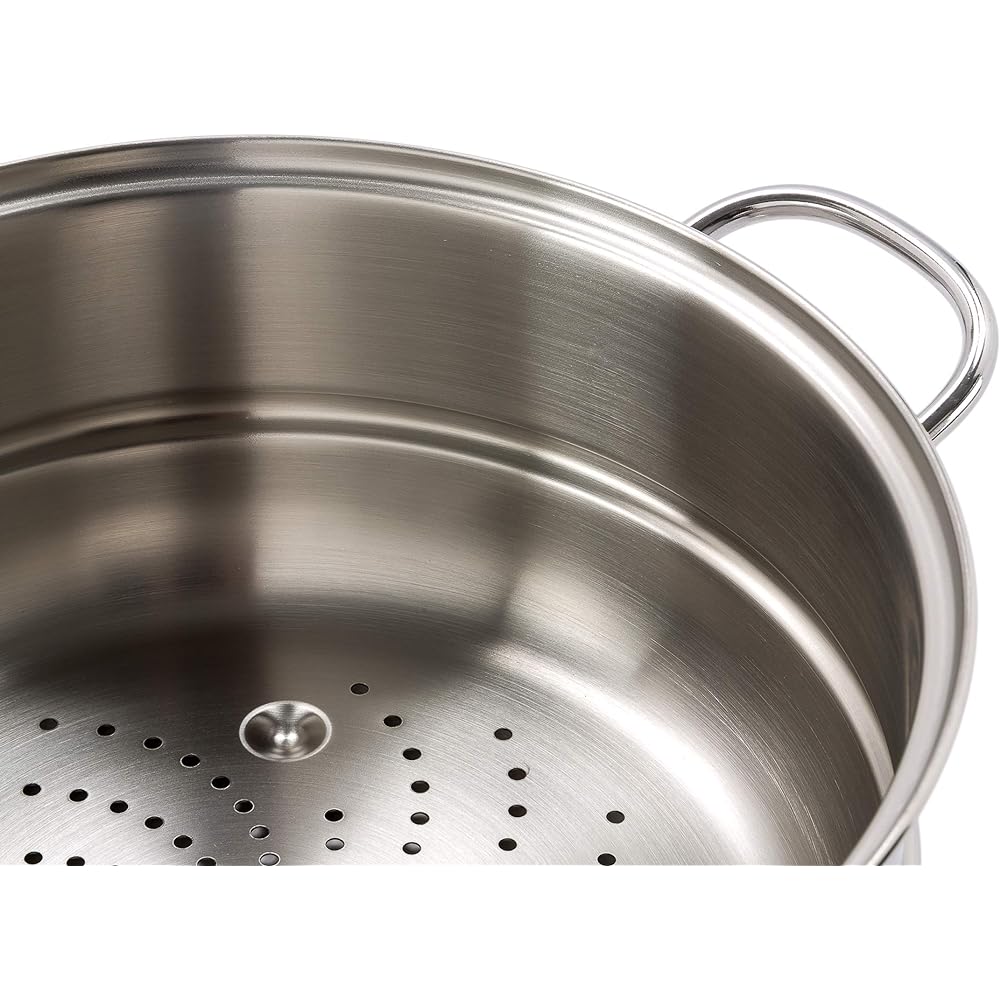 Barazzoni Pasta Pot Stainless Steel ∅24 x H10.9cm Steamer/Pasta Strainer BONITA 266116024