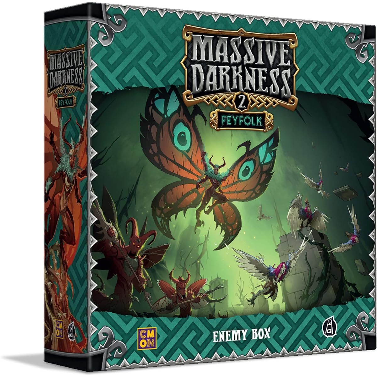 CMON Massive Darkness 2 Feyfolk Enemy Box Expansion | Tabletop Miniatures Game | Cooperative Strategy Game for Adults and Teens | Ages 14+ | 1-6 Players | Average Play Time 60 Minutes | Made by CMON