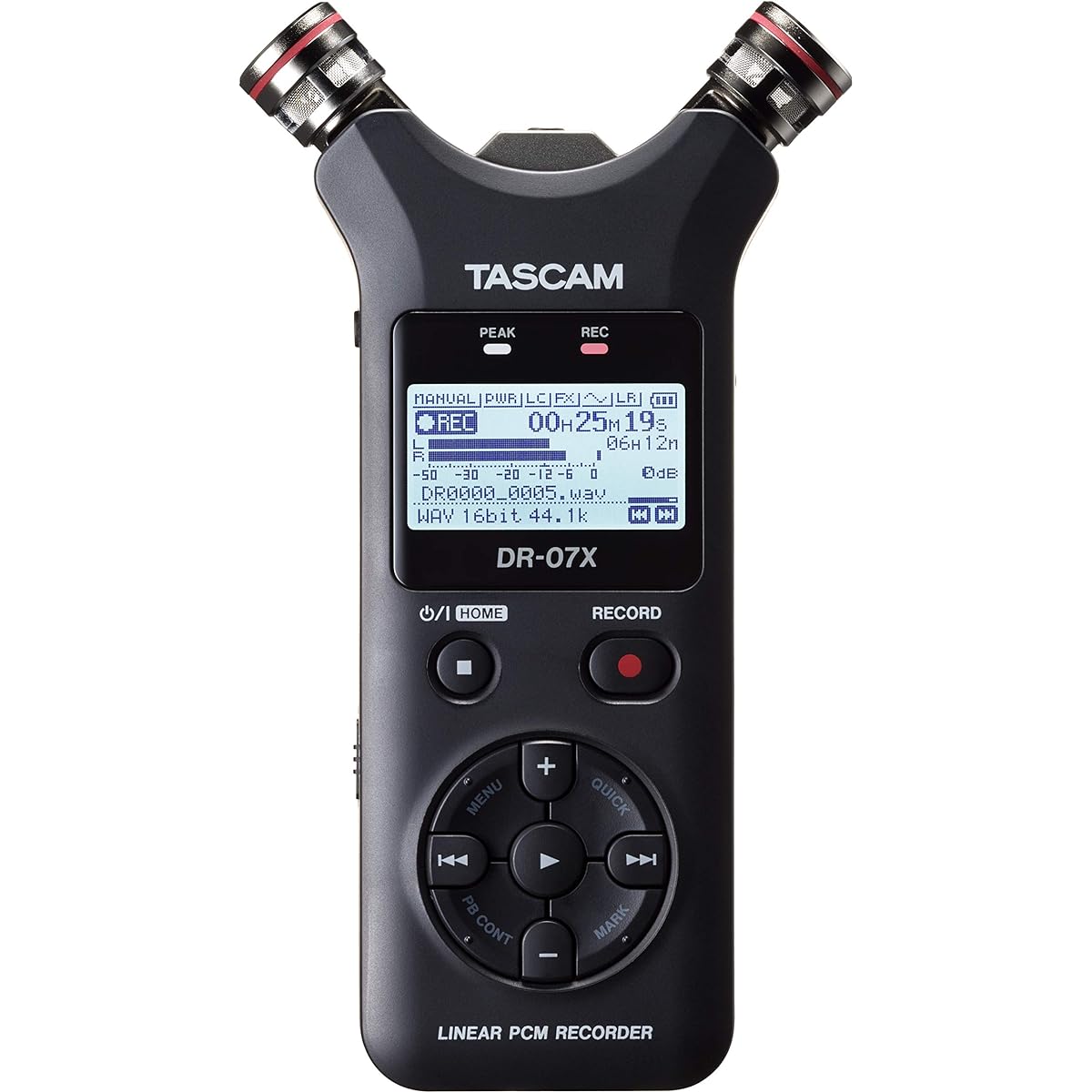 TASCAM DR-07X USB Audio Interface Stereo Linear PCM Recorder Handy Recorder USB Microphone Youtube ASMR 24bit 96kHz High Resolution