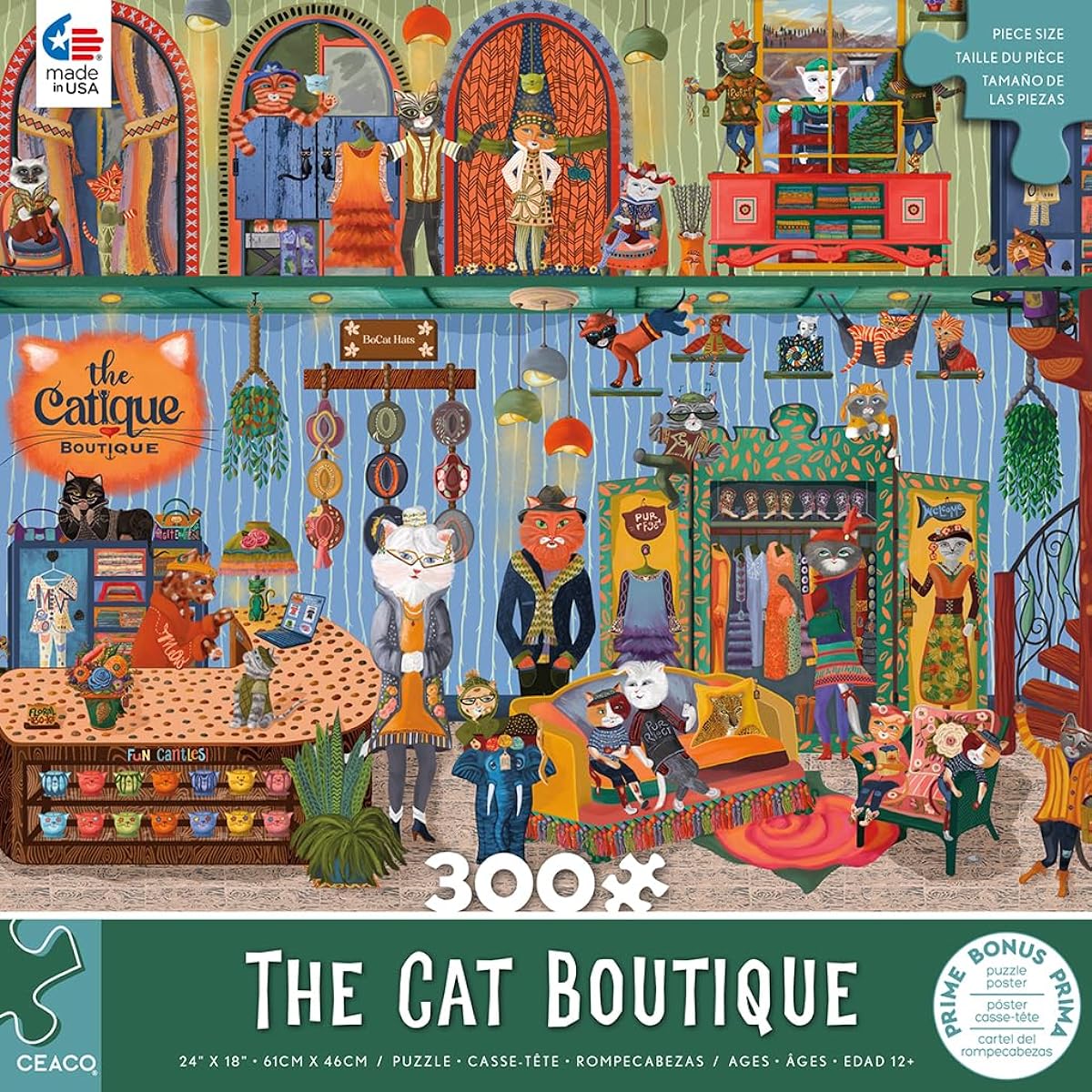 Ceaco - The Cat Boutique - 300 Piece Jigsaw Puzzle