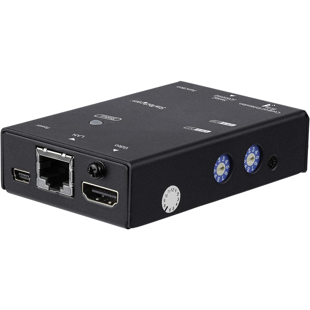 StarTech.com IP Enabled HDMI Extender Receiver Used with ST12MHDLNHK 1080p Cat6 Cable LAN Enabled HDMI Extender Receiver ST12MHDLNHR