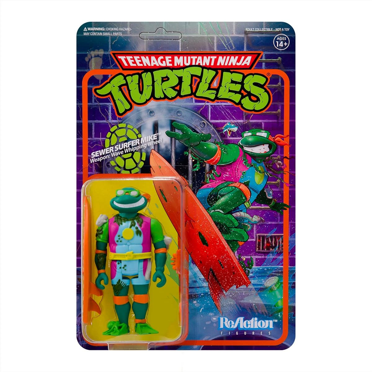 SUPER7 - Sewer Surfer Michelangelo - Teenage Mutant Ninja Turtles W3