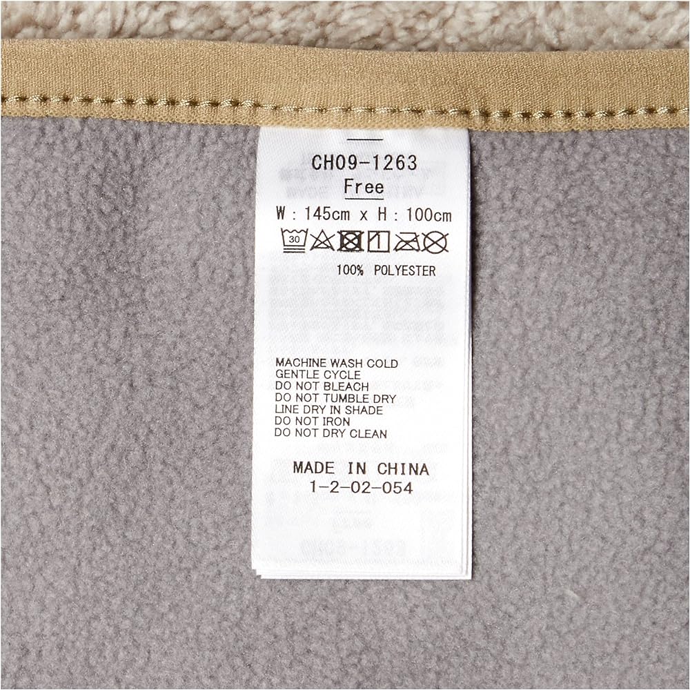 [Chums] Blanket Bonding Fleece Blanket Melange Gray Free