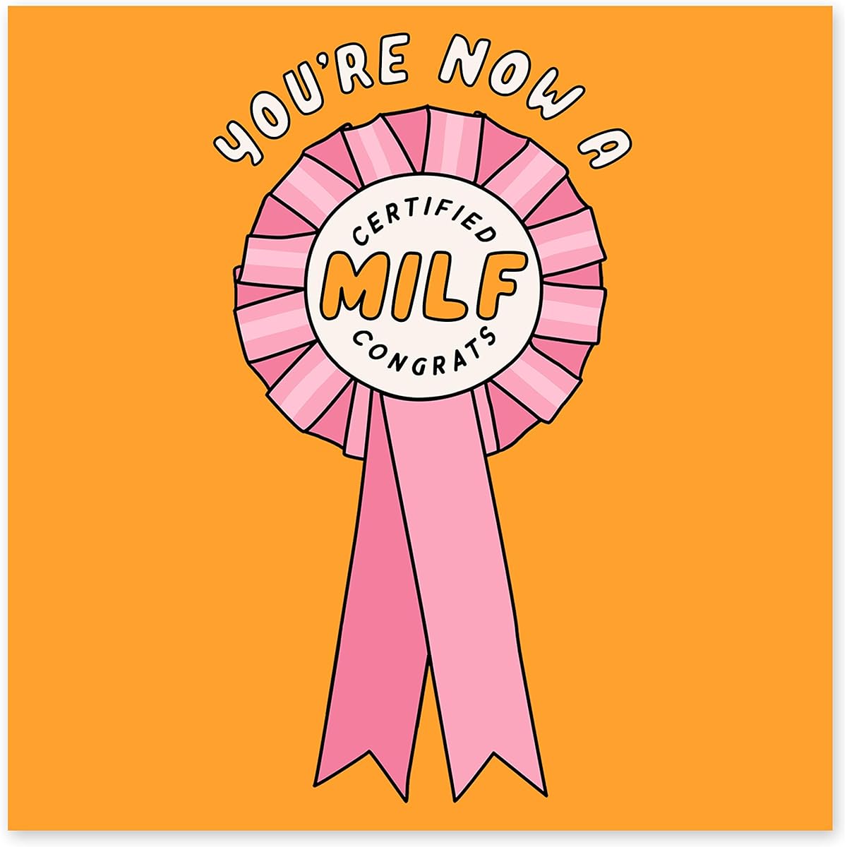 Central 23 - Funny Baby Cards - "Certified Milf" - Mom Wife Girlfriend - Includes Fun Stickers