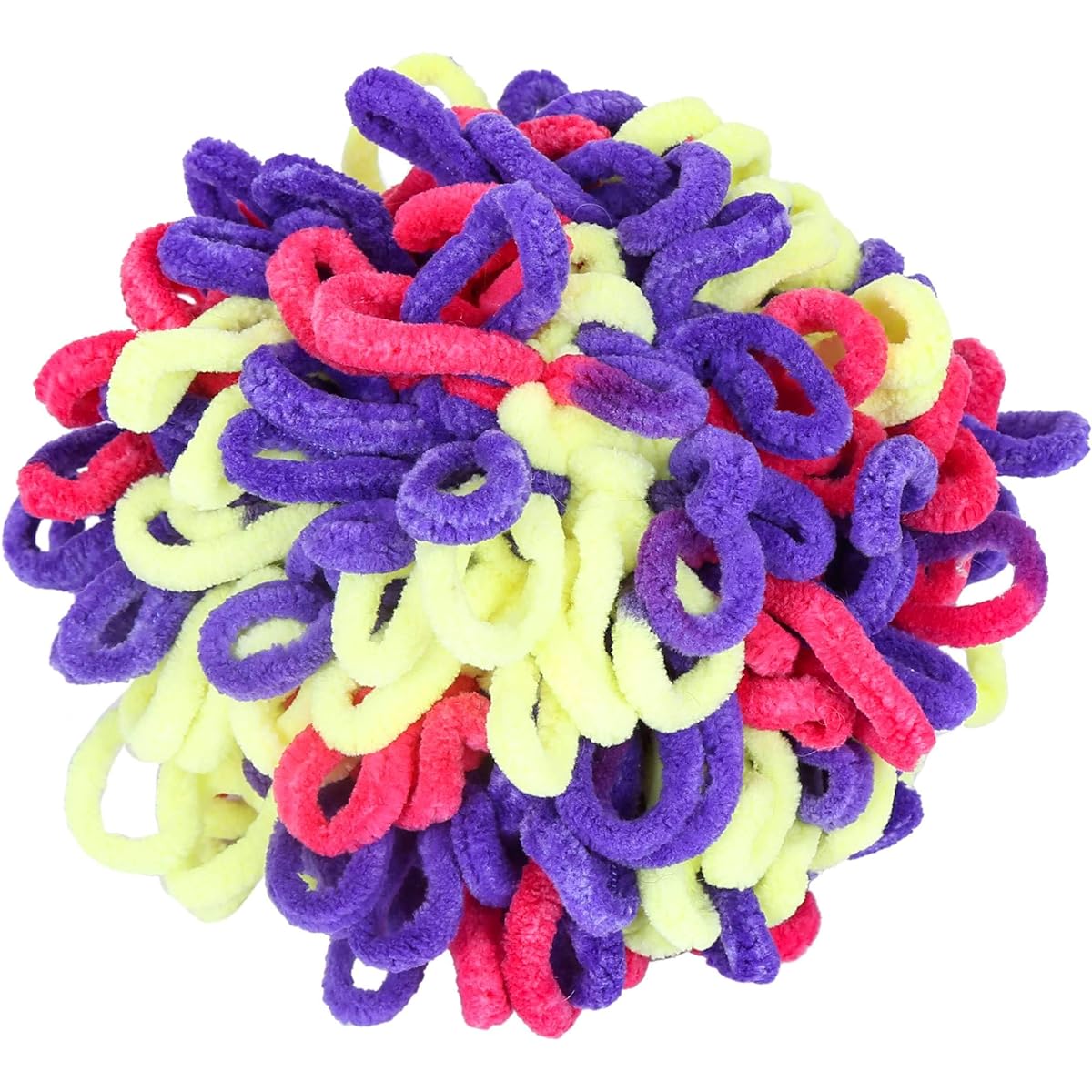 Moni's Choice Sensory Soft Autism Stress Relief Anti-Anxiety Toy Touch Ball Tactile Calming 100% Handmade Plush Anxiety Gift Baby Sleep Toy (Purple)
