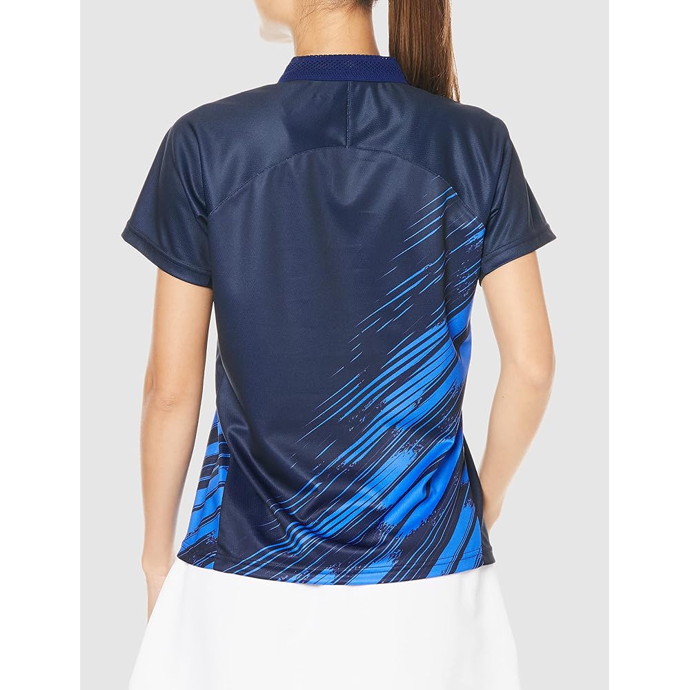 [Mizuno] Tennis Wear Game Shirt Sweat Absorbent Quick Drying Dynamotion Fit 62JA2203 Women's
