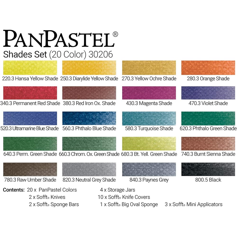 Panpastel 20 color set shade 30206