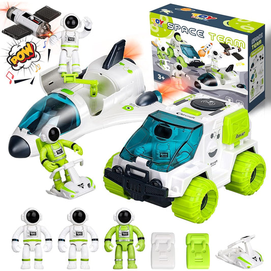 TOY Life Space Toys Rocket Toy for Kids Space Shuttle Toy with Astronaut Figure and Space Rover Space Toys for Boys Ages 5-8 Stem Toys Astronaut Toys for Boys Ages 7 Spaceship Toys for Kids