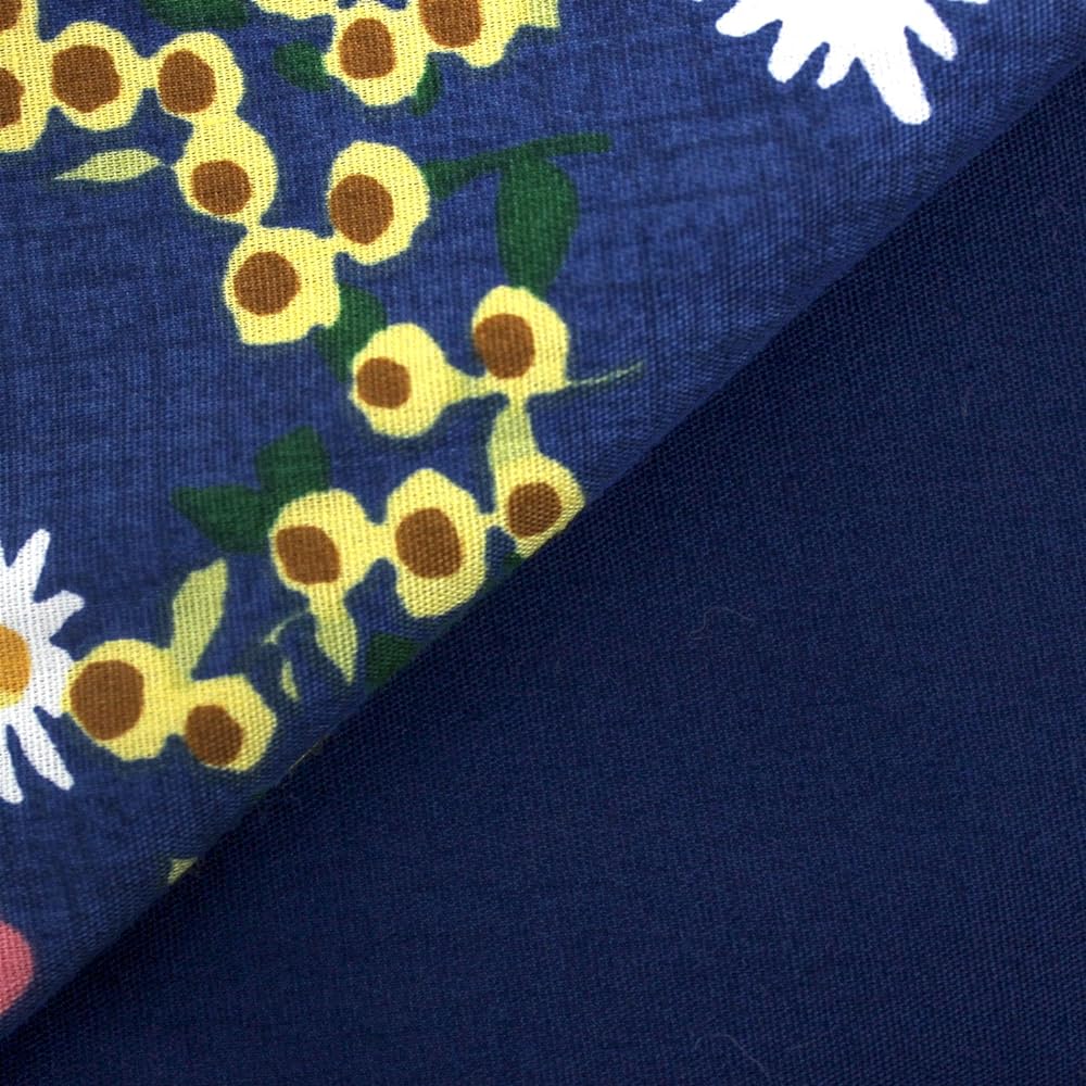 Merry Night Made in Japan 100% Cotton Duvet Cover From Plus "Foresta" Double Long Navy FMP626004-72