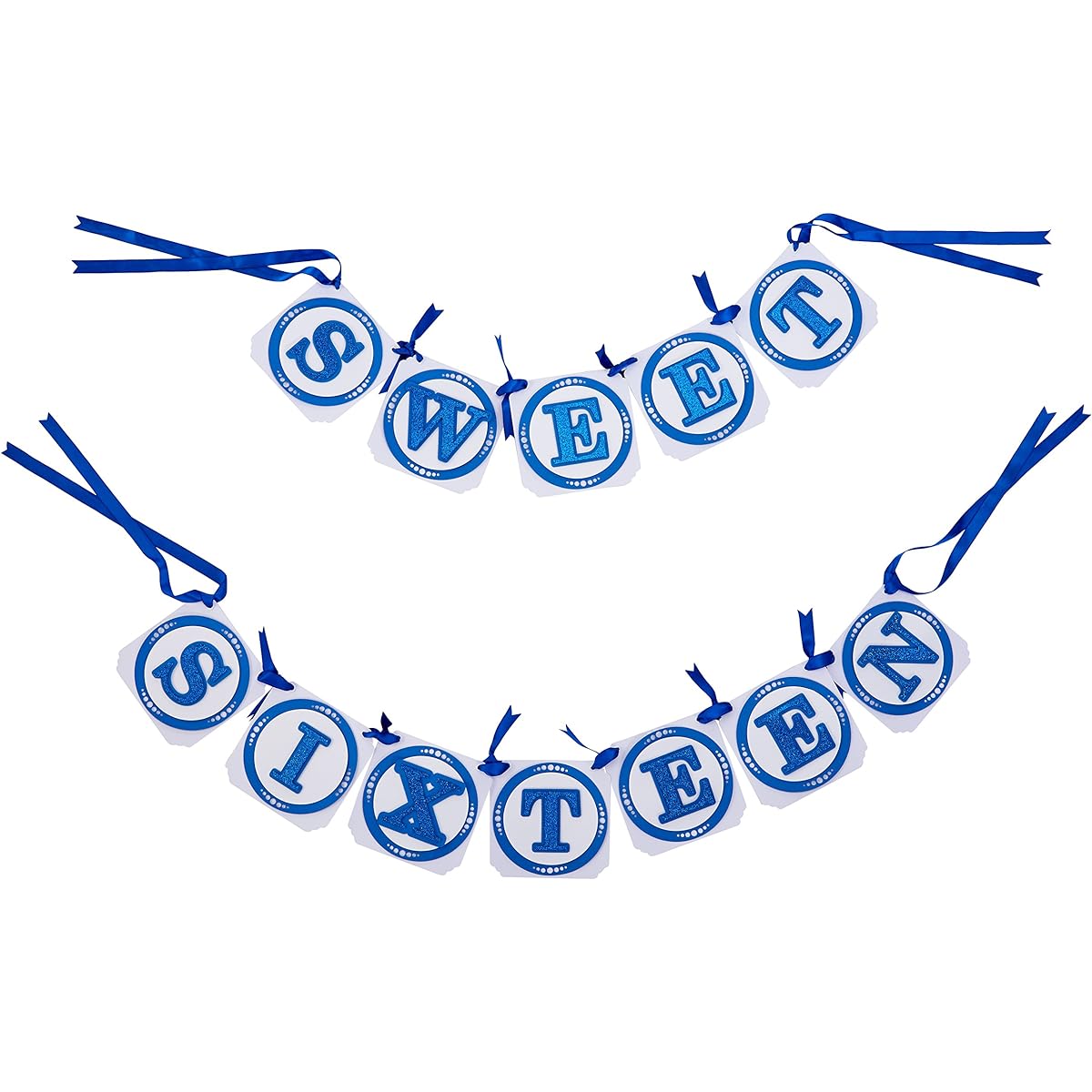 All About Details Blue Sweet Sixteen Banner