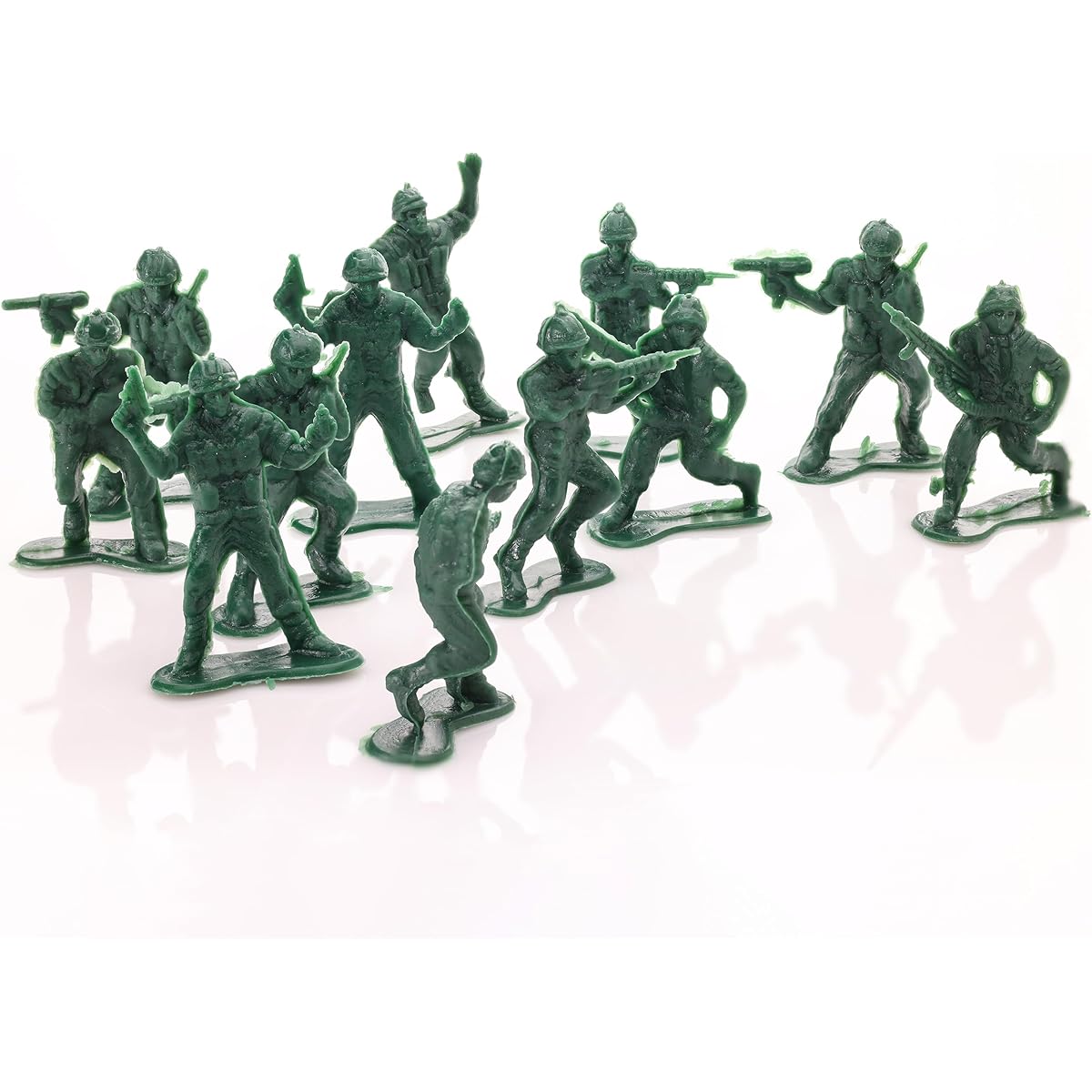 Entervending Army Men's Action Figures - 2" Little Soldiers for Boys - 100 Pieces Green Army Soldiers Toy Set - Military Toys - Army Party Decorations
